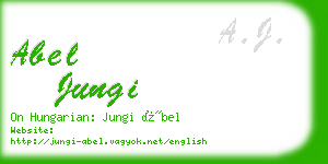 abel jungi business card